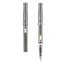 英雄（HERO）359B学生办公练字正姿铱金钢笔0.38mmEF尖珠光灰