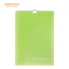 国誉(KOKUYO)Campus科目分类文件夹资料册多层大容量收纳学生试卷书本A4黄绿1个装WSG-FU810YG