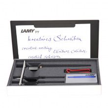 凌美(LAMY)钢笔美工笔 JOY喜悦系列红夹黑杆钢笔美工绘画笔礼盒装时尚男女商务办公笔