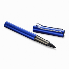 凌美(LAMY)宝珠笔签字笔水笔Al-star恒星系列宝石蓝商务金属签字笔黑色笔芯学生宝珠笔