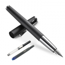 凌美LAMY Studio演艺系列男女商务送礼钢笔磨砂黑礼盒套装（含EF尖钢笔1支、吸墨器1支、墨水胆1支）