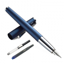 凌美LAMY Studio演艺系列男女商务送礼钢笔帝国蓝礼盒套装（含EF尖钢笔1支、吸墨器1支、墨水胆1支）