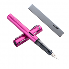 凌美(LAMY)钢笔签字笔水笔 限量Al-star恒星系列缪斯粉F尖时尚商务办公墨水笔