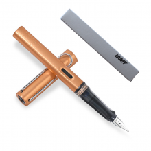 凌美(LAMY)钢笔签字笔墨水笔Al-star恒星办公笔19年限量款赤金色F尖（银灰环保盒装）