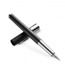 凌美(LAMY)钢笔签字笔墨水笔 Scala天阶系列磨砂黑墨水笔男女商务办公笔钢笔EF笔尖