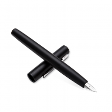 凌美(LAMY) Aion永恒系列时尚商务办公钢笔签字笔墨水笔黑色标准EF尖成人学生练字笔