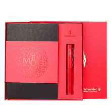 施耐德（schneider）base经典法拉利红EF尖钢笔成人练字书写送礼笔记本新年红礼盒