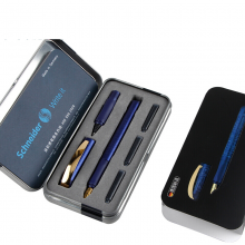 施耐德（Schneider）金珍珠系列钢笔双笔头套装3色自选