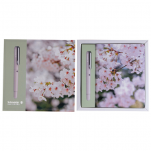 施耐德（schneider）钢笔BK410笔记本套装学生用手帐本文艺练字成人记事本礼盒送礼花粉