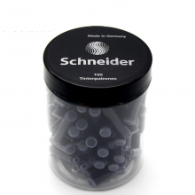 施耐德（Schneider）钢笔墨囊墨水胆欧标钢笔适用黑色100支装6801