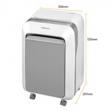 范罗士（Fellowes)LX211黑/白色新款5级高保密碎纸机办公室大容量一次碎纸15张可碎光盘 白色