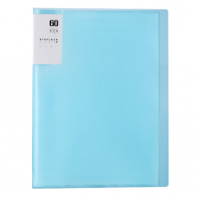 晨光(M&G)雅悦系列A4/60页蓝色资料册 插袋文件册 办公文件夹 单个装