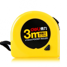 得力(deli)3m锁定功能钢卷尺 木工尺装修测量尺子 办公用品