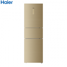 海尔（Haier）三门冰箱 225升变频风冷无霜家用电冰箱迷你BCD-225WDGK玻璃面板干湿分储