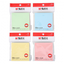 晨光（M&G）彩色便利贴标签索引贴纸记号指示荧光标记n次贴自粘便签纸记事贴 76mm*76mm彩色便签纸(YS-10)