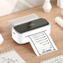 印先森M03小海囤错题打印机宽幅高清学生试卷错题整理神器改错免抄手机小型家用迷你打印机照片便携式口袋 M03白色小海囤