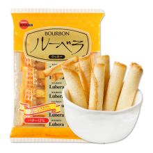 布尔本豆乳饼波路梦可可味奶油夹心威化饼干蛋卷 黄油味蛋卷饼干52g