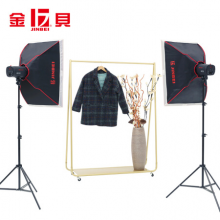 金贝（JINBEI）250W摄影灯影室灯闪光灯柔光箱补光灯摄影棚套装电商服装证件照人像拍照灯柔光灯双灯套装A
