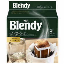 布兰迪AGF Blendy 滤挂滴漏挂耳式咖啡粉 浓郁口味 18杯份 单袋