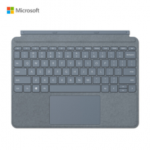 微软 Surface Go 原装键盘盖 冰晶蓝 | 磁吸易拆卸 Alcantara材质 类软毛皮手感 键盘背光灯+玻璃精准式触控板 | 兼容Surface Go 2 / Go