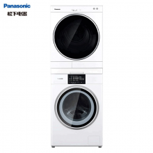 松下(Panasonic)洗烘 烘护套装 烘干机干衣机+高温除菌滚筒洗衣机（10滚筒+6烘干）XQG100-NA5E+NH-6011P