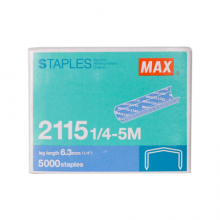 美克司（MAX）2115拱形订书钉 5000钉/盒 2115-1/4(5M)