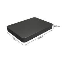 东芝(TOSHIBA) 4TB USB3.0 移动硬盘 新小黑A3 2.5英寸 兼容Mac 超大容量 稳定耐用 高速传输 爆款 商务黑
