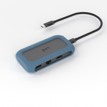 uni Type-C扩展坞苹果MacBook华为P30手机USB-C转HDMI投屏千兆网口网线拓展坞 HDMI+千兆网口+PD快充+USBx3+读卡器