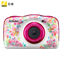 尼康（Nikon）COOLPIX W150 轻便型 数码相机 防水防震  w150 粉色（约1,317万有效像素 全高清视频拍摄）
