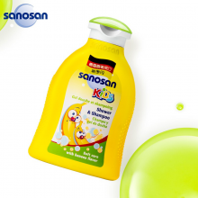 哈罗闪（sanosan）儿童洗发沐浴露二合一200ml 洗发水 沐浴乳 （香蕉香型）德国原装进口