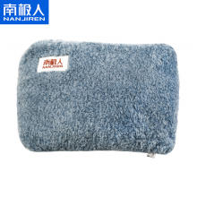 南极人（Nanjiren）热水袋暖水袋暖手宝暖宝宝电暖宝电热宝电暖贴身保暖注水暖水袋 加厚羊驼绒热水袋【墨蓝】