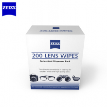 蔡司 ZEISS 专业光学拭镜纸 擦镜纸 眼镜 相机镜头 镜片清洁湿巾 清洁湿纸巾 200片装