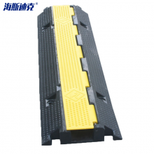 海斯迪克 HK-2210  线槽减速带橡胶线槽板pvc过线槽室外室内电缆保护槽盖线 PVC盖板一线槽1000*260*60mm