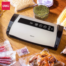 得力（deli）14885真空包装机小型商用全自动抽真空封口机家用塑封机单真空保鲜真空机真空包装袋 -85kPa真空度（商用）带外抽功能 14886