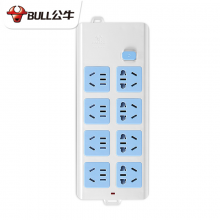 公牛（BULL） 无线插座接线板排插不带线插排自接线插线板半成品拖线板自己组装工程用插板新国标电插板 无线8插位带过载保护604【没有线的哦】