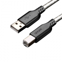 时雨（SIYUNR）USB打印机数据线3.0 方口电源连接线2.0支持惠普佳能爱普生打印机A公对B公 SY-U2050-S 打印机线 5米 2.0