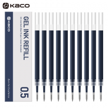 KACO亚规笔芯中性笔芯0.5mm 按动签字笔替芯彩色黑色蓝色蓝黑笔芯 亚规蓝黑色替芯