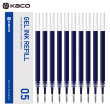 KACO亚规笔芯中性笔芯0.5mm 按动签字笔替芯彩色黑色蓝色蓝黑笔芯 亚规蓝色替芯