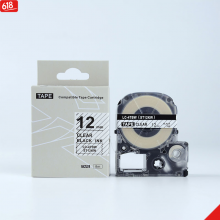 普贴（PUTY）适用锦宫/爱普生标签机色带白底黑字 24mm