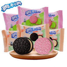 奥利奥 春季限定 樱花草莓酸甜青梅味夹心饼干粉色绿色大吉大利柑橘荔枝味小粉饼办公室休闲零食 白桃乌龙味1000g