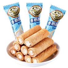 徐福记 卷心酥500g散装酥脆注心夹心卷 蛋糕点心夹心饼干儿童休闲小零食品 奶油味