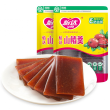 怡达 蜜饯果脯  山楂片果丹皮山楂羹300g*2袋
