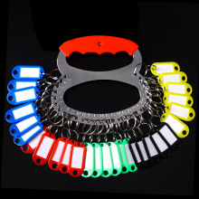 TaTanice 钥匙盘 钥匙环圈钥匙链可标记钥匙扣宿舍钥匙管理收纳用品手提金属钥匙管理牌 28位带标记牌