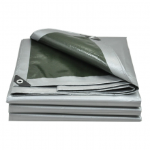 农语梦加厚防雨布防水布户外遮雨防晒蓬布遮阳布货车挡雨布PE防水油布苫布帆布耐磨 军绿银3米X3米【送绳子】