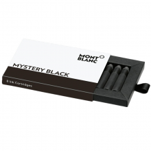 【七夕礼物】MONTBLANC万宝龙黑色钢笔墨水胆墨囊墨芯一次性水胆8支装105191 万宝龙黑色墨囊105191 8支装
