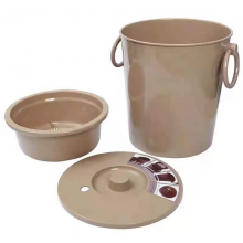 浅咖色垃圾桶14L