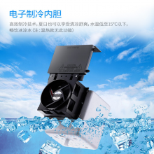 奥克斯（AUX）饮水机 双开门柜式饮水器 YLR-5-A轻奢黑金冷热