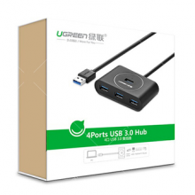 绿联USB分线器 高速拓展4口3.0HUB集线器延长线 一拖四 2米