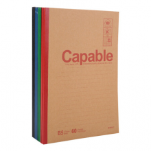 晨光（M&G） 雅致系列牛皮封面办公笔记本软抄本记事本办公开会胶装本 B5无线装订本60页 APYJR550 8本装