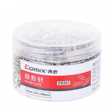 齐心(Comix) 回形针 200枚/桶 EB303